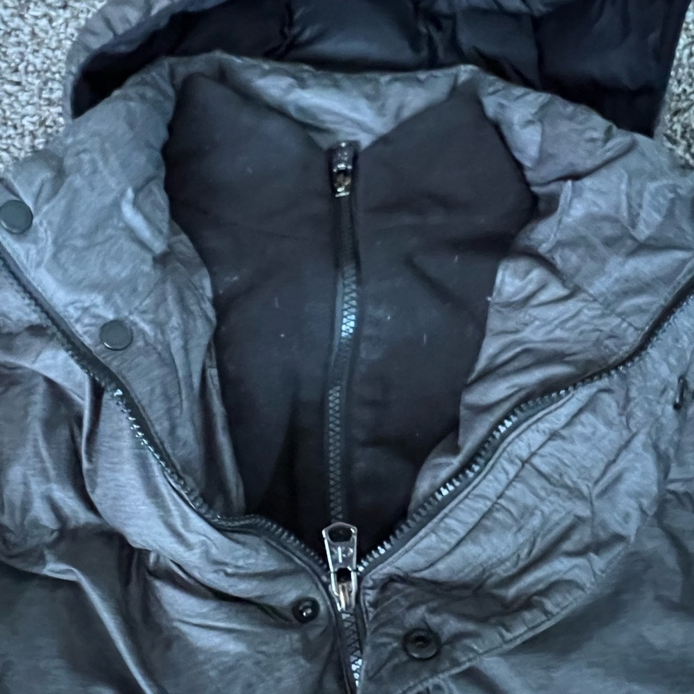 Calvin Klein Metallic Gray Puffer Jacket - Picture 9 of 12